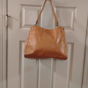 American Leather Co. Lenox Triple Entry Satchel Purse